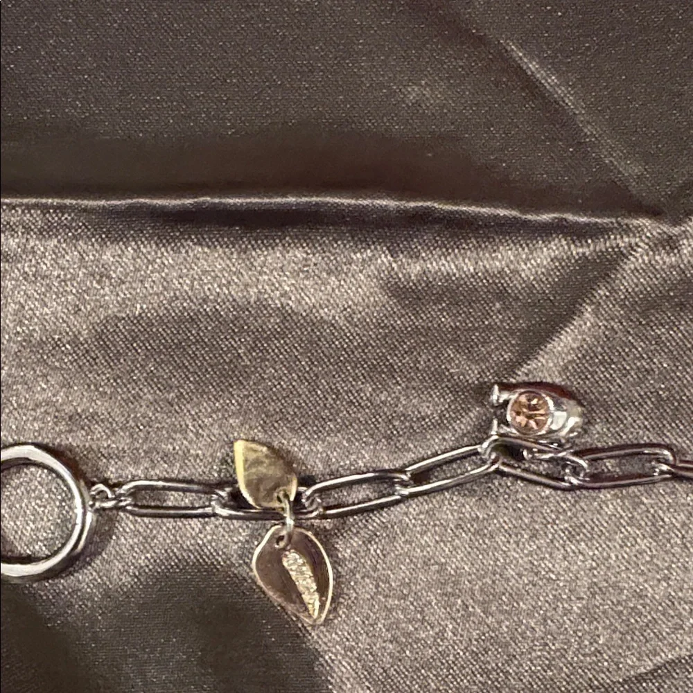 Coach Gold and Silver Charm Bracelet with fresh water pearls